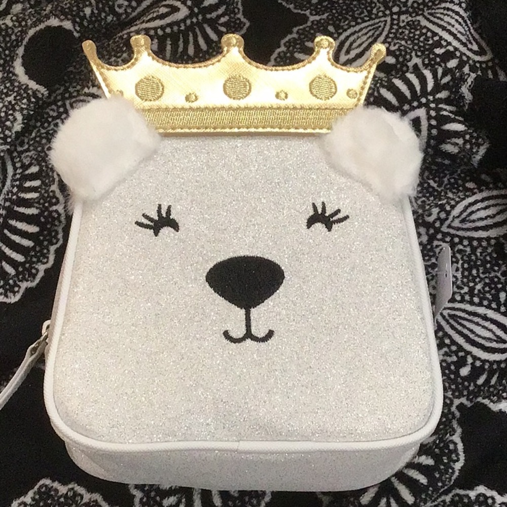 Bath and body works royal princess bear make up bag